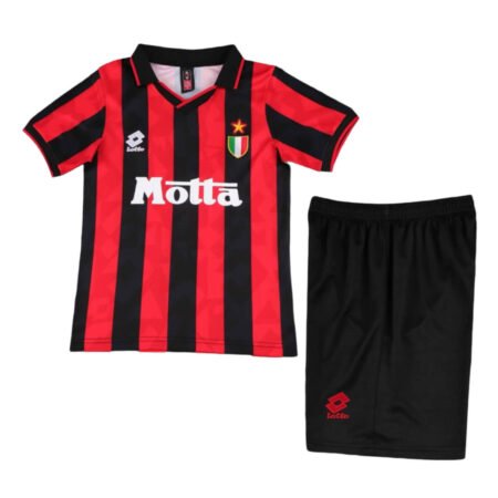 Kit Infantil Ac Milan Home Vermelha I 1983/84