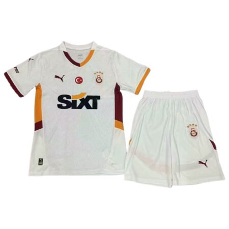 Kit Infantil Galatasaray Branca Away II 2024/25 Unissex