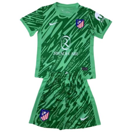 Kit Infantil Atlético de Madrid Verde Goleiro 2024/25 Unissex