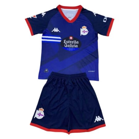 Kit Infantil Deportivo de La Coruña Away Azul 2024/25 Unissex