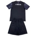 Kit Infantil Burnley Preta Away 2024/25 Unissex