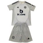 Kit Infantil Leicester City Cinza Third 2024/25 Unissex