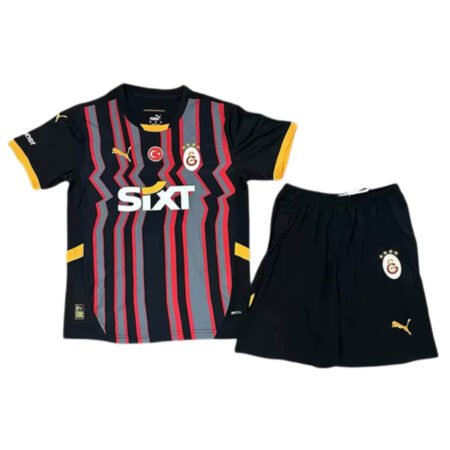 Kit Infantil Galatasaray Third Preta 2024/25 Unissex