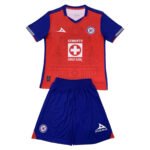 Kit Infantil Cruz Azul Third Vermelha 2024/25 Unissex