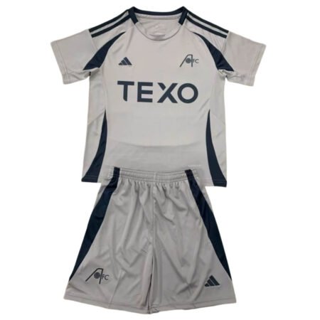 Kit Infantil Aberdeen FC Cinza Third 2024/25 Unissex