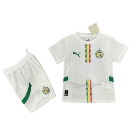 Kit Infantil Seleção Senegal Branca Home 2024/25 Unissex