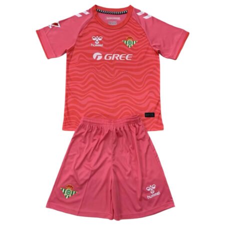 Kit Infantil Real Bétis Goleiro Rosa 2024/25 Unissex