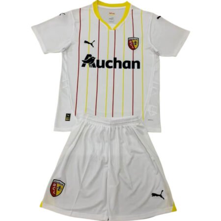 Kit Infantil Rc Lens Branca Away 2024/25 Unissex