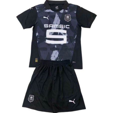 Kit Infantil Stade Rennais Preta Third 2024/25 Unissex