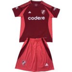 Kit Infantil River Plate Vermelha Away 2024/25 Unissex