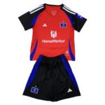 Kit Infantil Hamburger SV Vermelha Third 2024/25 Unissex