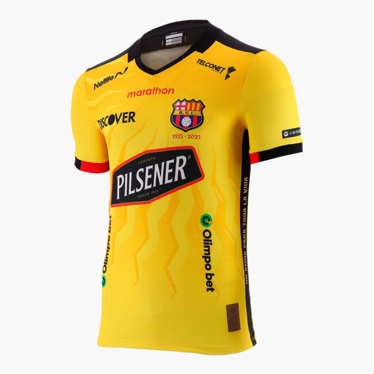 camisa-Barcelona-de-Guayaquil-amarela-100-anos-2024-25-masculina Camisa Barcelona de Guayaquil Amarela 100 Anos Masculina