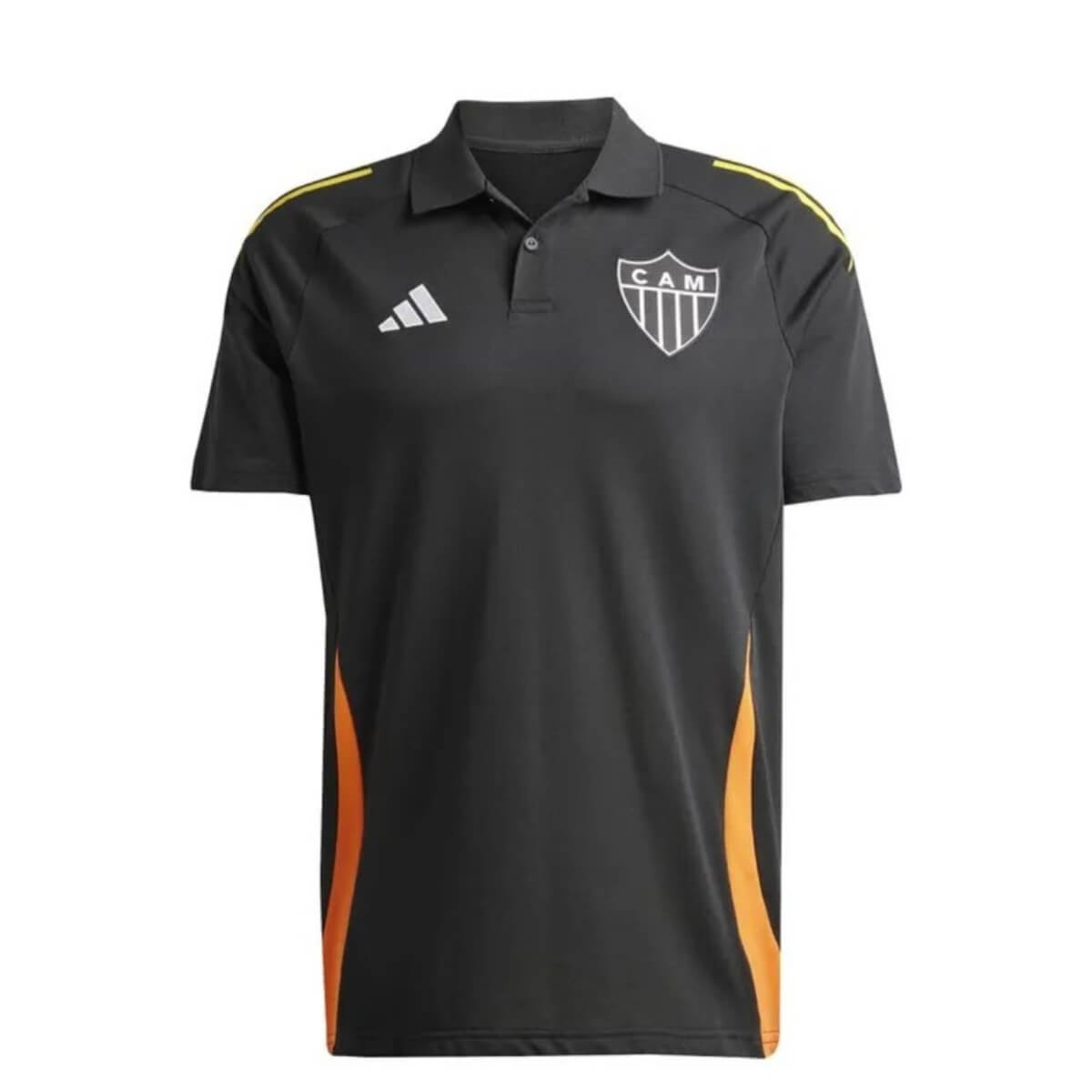 camisa-atletico-mineiro-preta-polo-2025-26-masculina Camisa Atlético Mineiro Preta Treino Polo 2025/26 Masculina