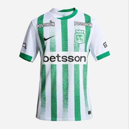 Camisa Atlético Nacional 2025/26 Home Branco/Verde Masculina