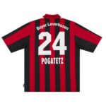 camisa-bayer-leverkusen-home-vermelha-pogatetz-24-2001-02-masculina