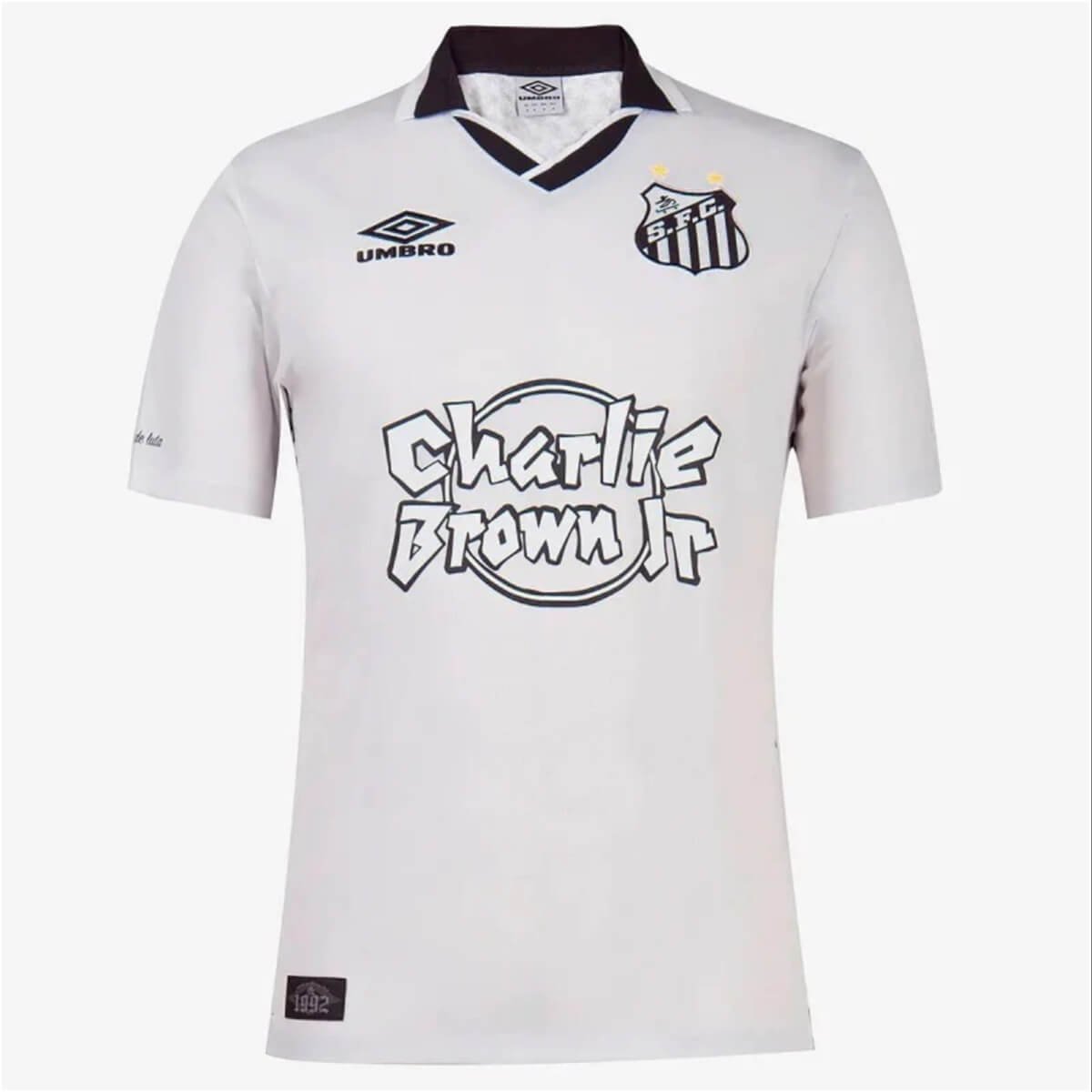 camisa-charlie-brown-jr-santos-branca-masculina-2022 Camisa Santos FC Charlie Brown JR. Branca 2022/23 Masculina