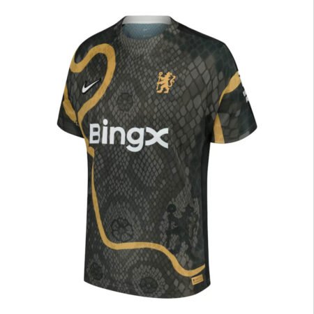 Camisa Chelsea FC Preta Ano da Cobra 2025/26 Masculina