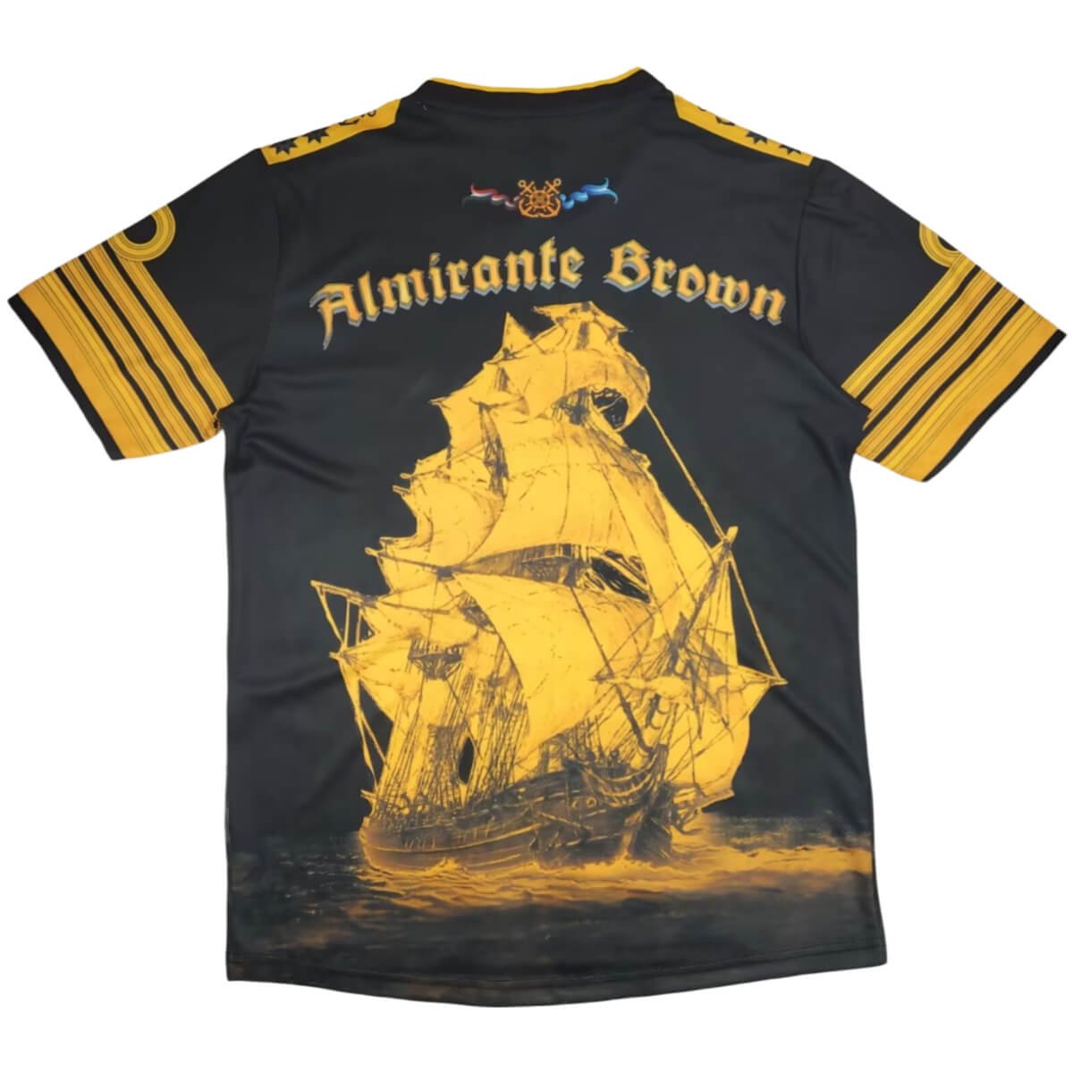 camisa-club-almirante-brown-preta-aniversario- Camisa Club Almirante Brown Amarela Masculina