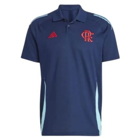 Camisa Flamengo Azul Escuro Treino Polo 2025/26 Masculina