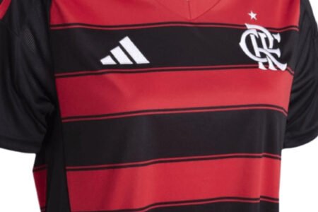 Camisa Flamengo Vermelha 2025/26 Titular Feminina