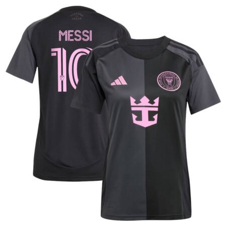 Camisa Inter Miami Preta Messi #10 Away 2025/26 Feminina