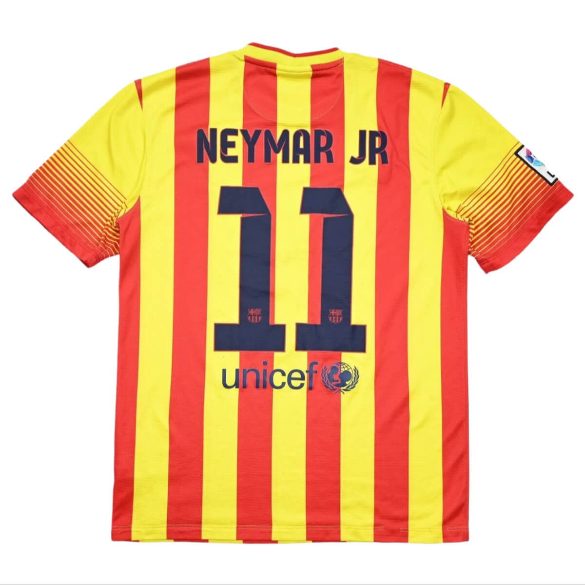 camisa-neymar-jr-barcelona-amarela-away-2013-14-masculina- Camisa Neymar JR. #11 Barcelona Amarela 2013/14 Away Masculina