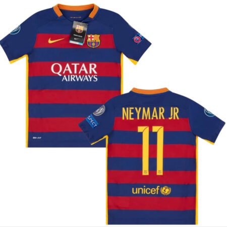 Camisa Neymar JR. #11 Barcelona Home Grená 2015/16 Masculina