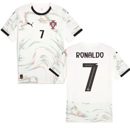 Camisa Portugal Ronaldo #7 Branca Away 2025/26 Masculina