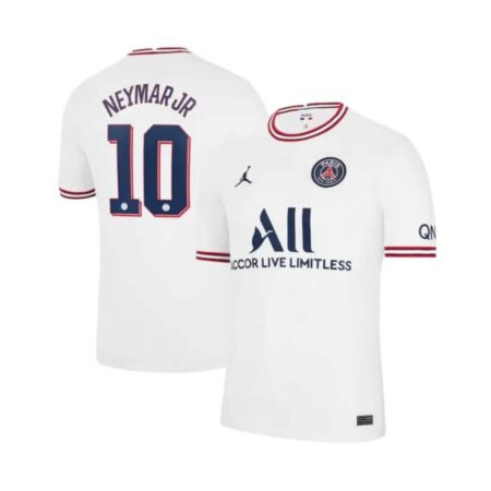 Camisa PSG Neymar JR. #10 Branca IV 2021/22 Masculina