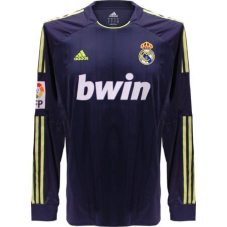 Camisa Real Madrid Roxo 2010/11 Manga Longa Away