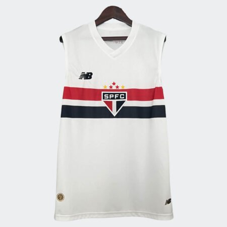 Camisa Regata São Paulo Branca Titular 2024/25 Masculina
