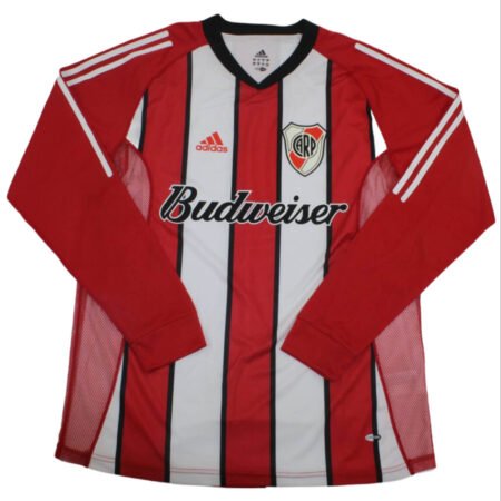 Camisa River Plate Manga Longa 2003/04 Reserva Vermelha
