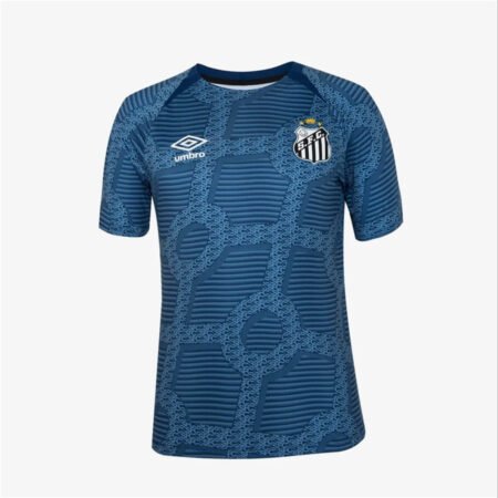 Camisa Santos FC Azul Aquecimento 2024/25 Masculina