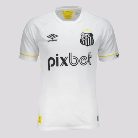Camisa Santos FC Branca Titular Masculina 2023/24 C/Patrocínio