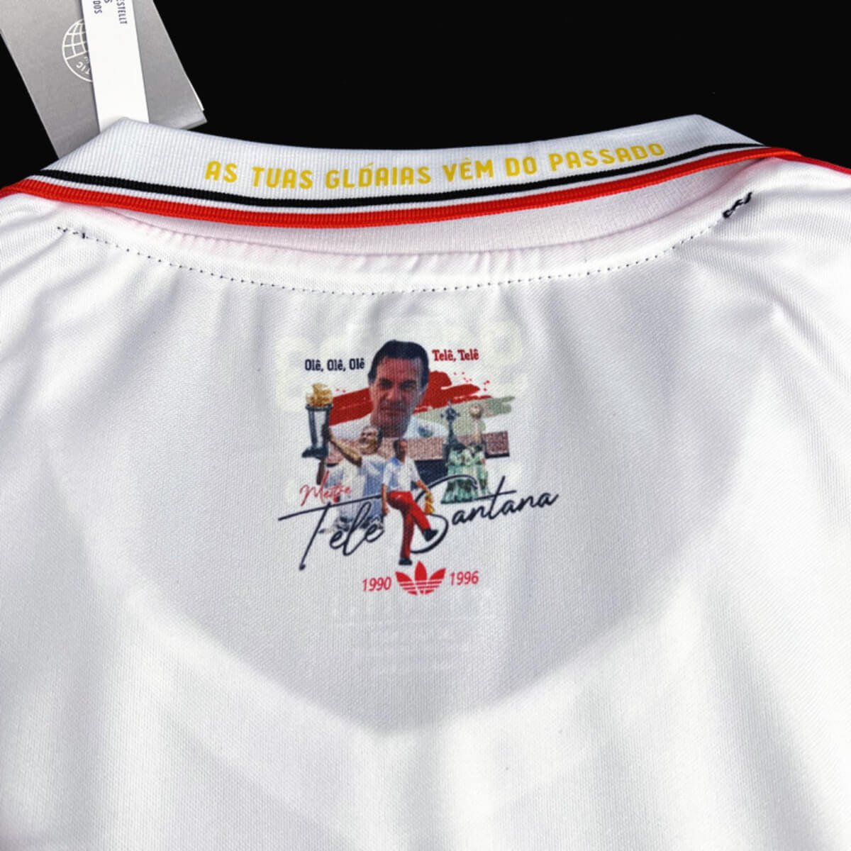 camisa-sao-paulo-adidas-tele-santana-retro-polo-3 Camisa São Paulo Adidas Telê Santana Preta/Branca Masculina
