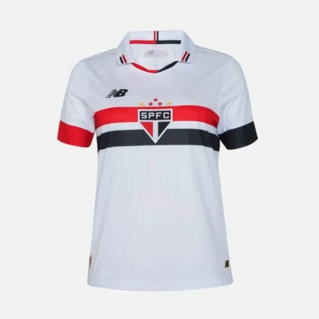 Camisa São Paulo Branca Titular 2024/25 Feminina