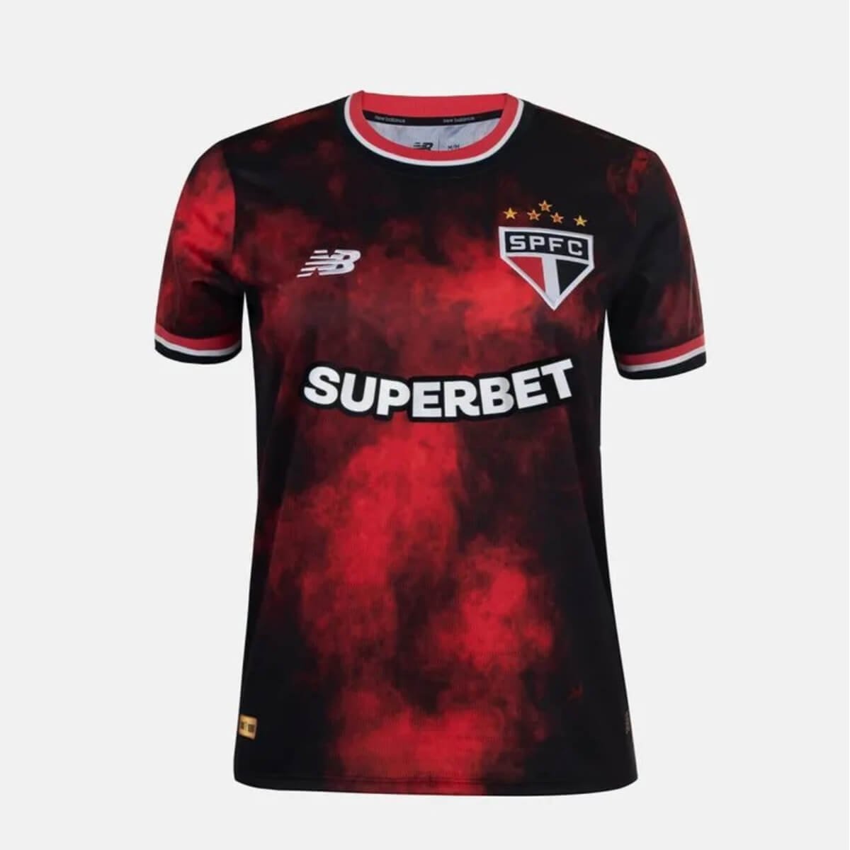 camisa-sao-paulo-terceira-vermelha-2024-25-feminina Camisa São Paulo Vermelha Terceira 2024/25 Feminina