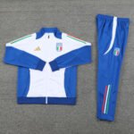 Conjunto Jaqueta Itália Treino Calça Branca Azul 2024/25