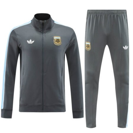 Conjunto Jaqueta Argentina Treino Calça Cinza Originals 2024/25