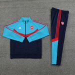 Conjunto Jaqueta Arsenal Treino Calça Azul/Escuro 2024/25