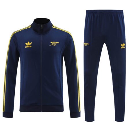 Conjunto Jaqueta e Calça Arsenal Azul Escuro Originals Treino 2024/25