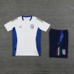 Kit Short e Camisa Itália Treino Branco 2024/25