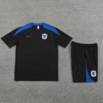 Kit Short e Camisa Holanda Treino Preto 2024/25