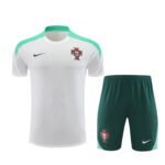 Kit Short e Camisa Portugal Treino Branco 2024/25