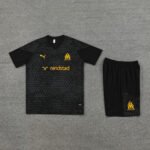 Kit Short e Camisa Marseille Treino Preto 2023/24