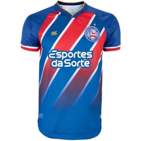 Camisa Bahia EC Tricolor 2024/25 Com Patrocínio Masculina