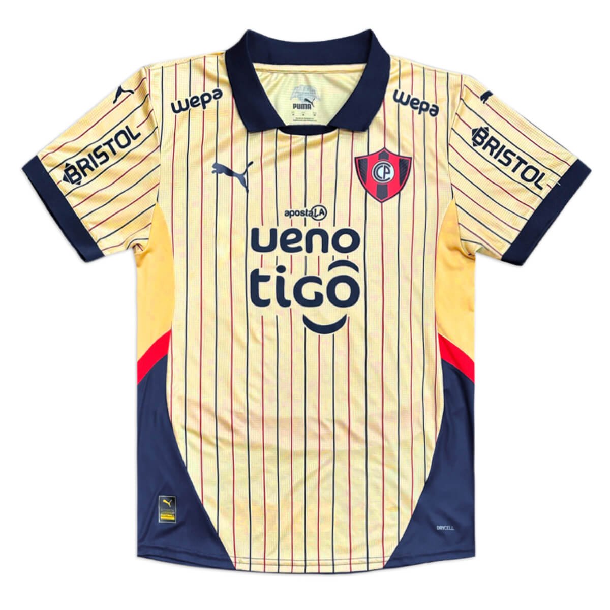 camisa-cerro-porteno-reserva-dourada-2025-26-masculina Camisa Cerro Porteño Dourada 2025/26 Reserva Masculina