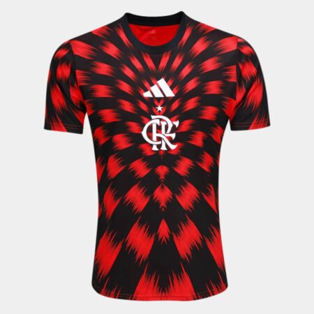 Camisa Flamengo Pré-jogo Vermelha 2025/26 Masculina