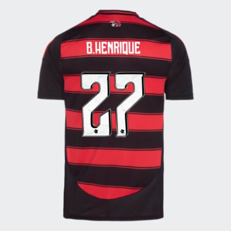 Camisa Flamengo Vermelha B. Henirque #27 2025/26 Titular