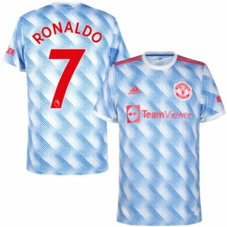 Camisa Manchester United Azul Ronaldo #7 2021/22 Away